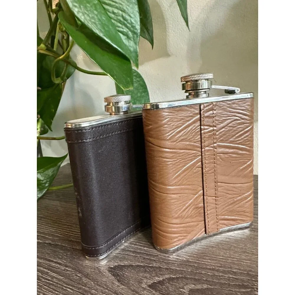 Two piece vintage Flasks